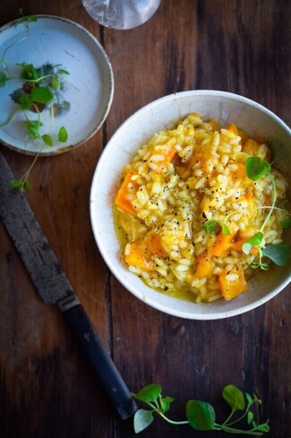 Pumpkin-risotto-recipe-with-white-wine